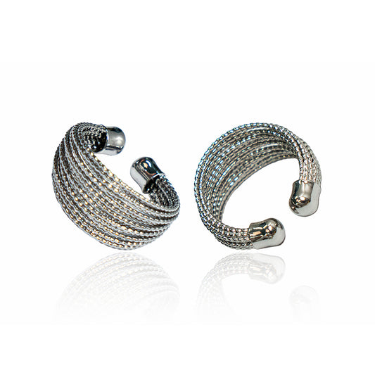 Vintage Silver-Tone Open Ring