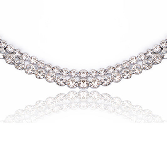 Sparkling Zircon Choker Necklace