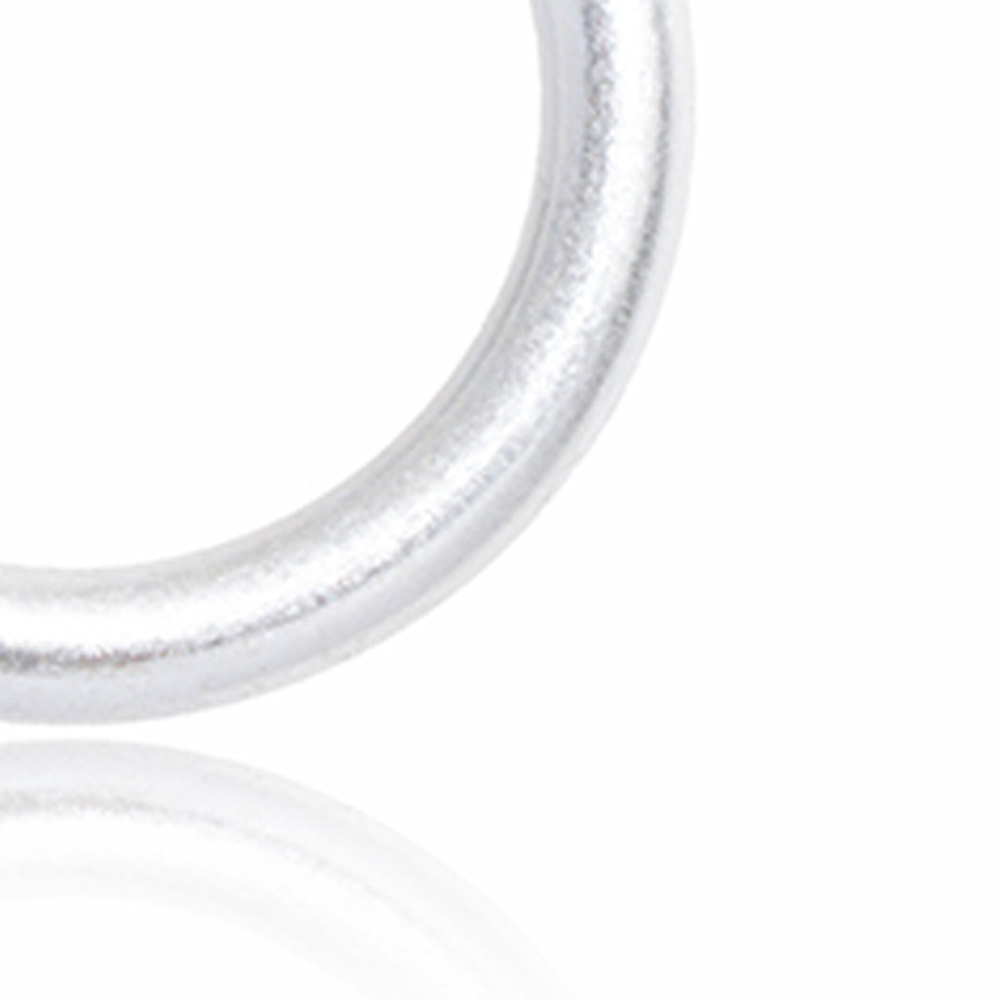 Matte Silver Hoop Earrings