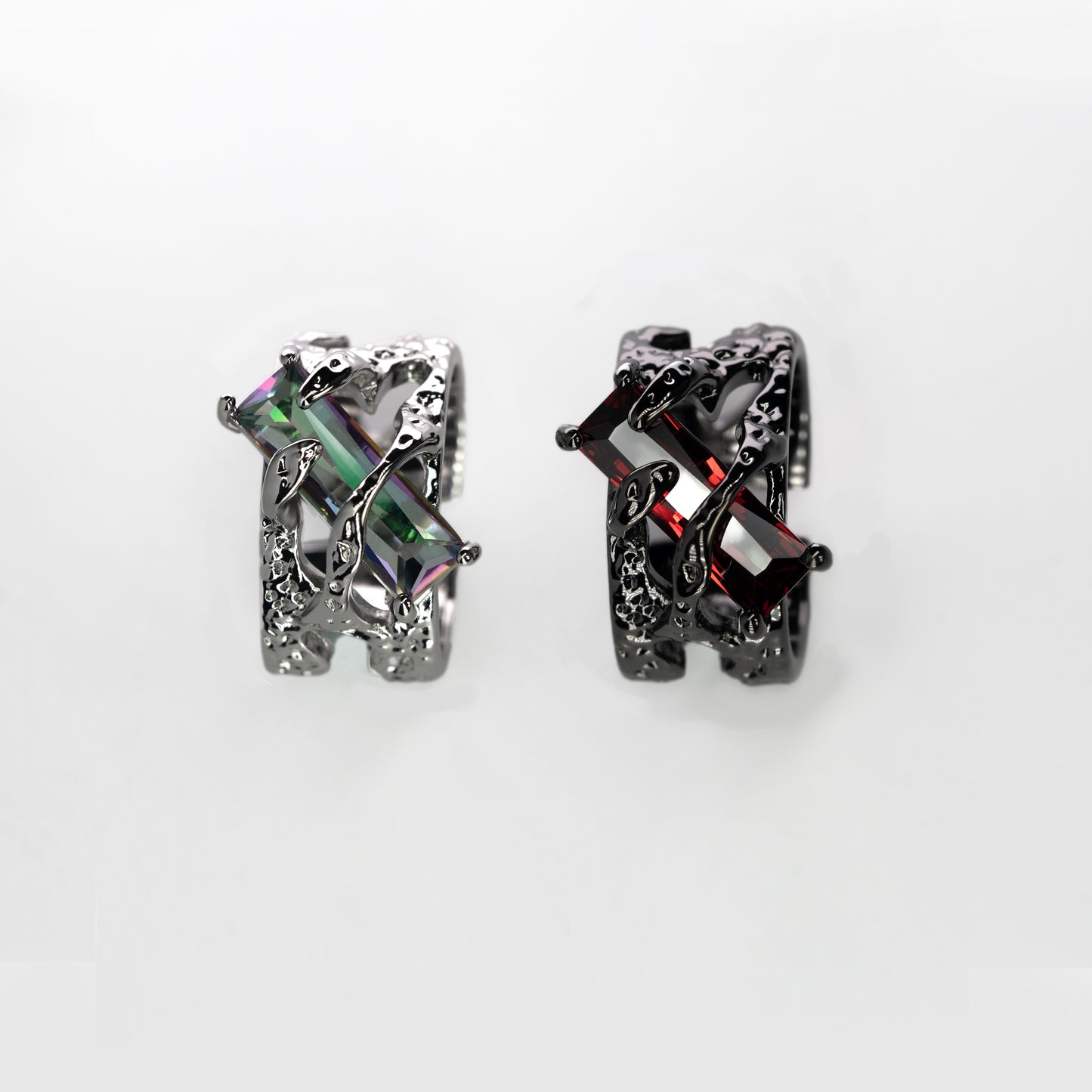 Gothic Snake Wrap Statement Ring