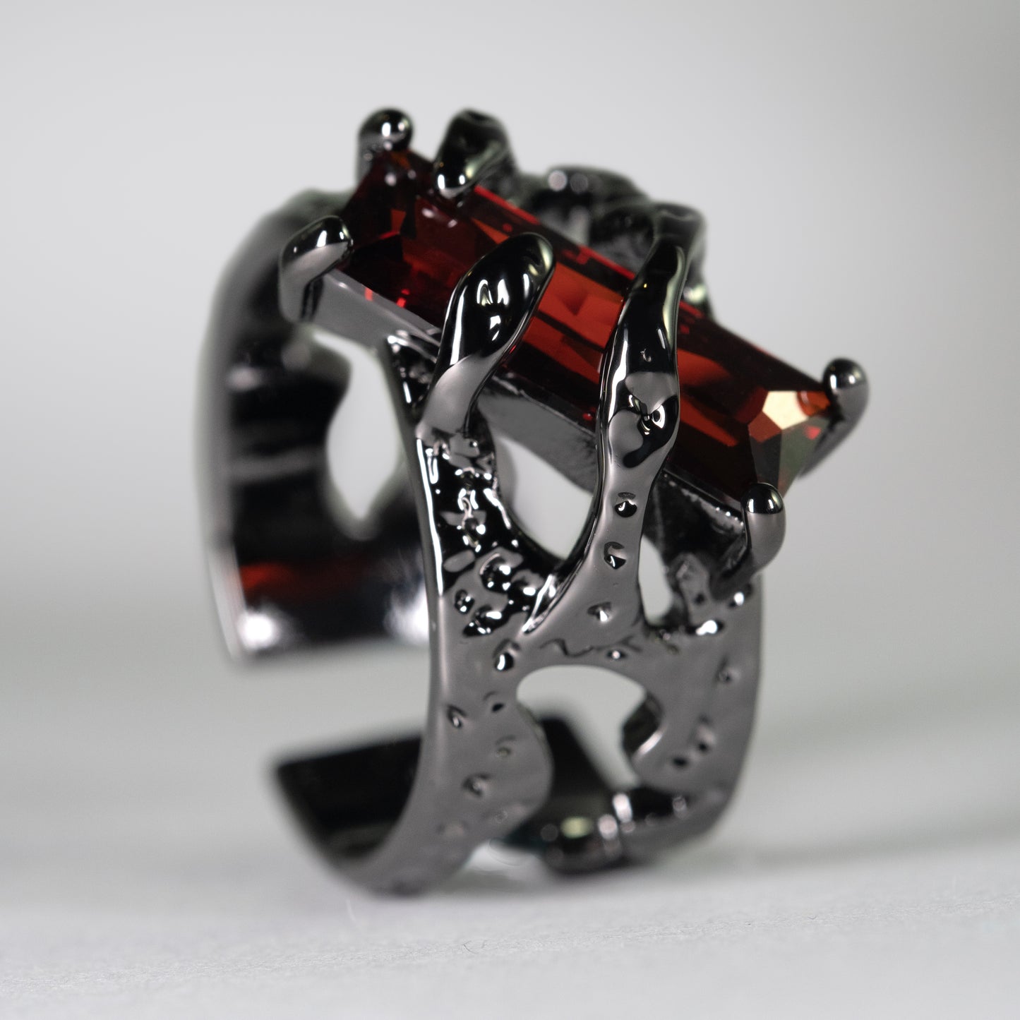Gothic Snake Wrap Statement Ring