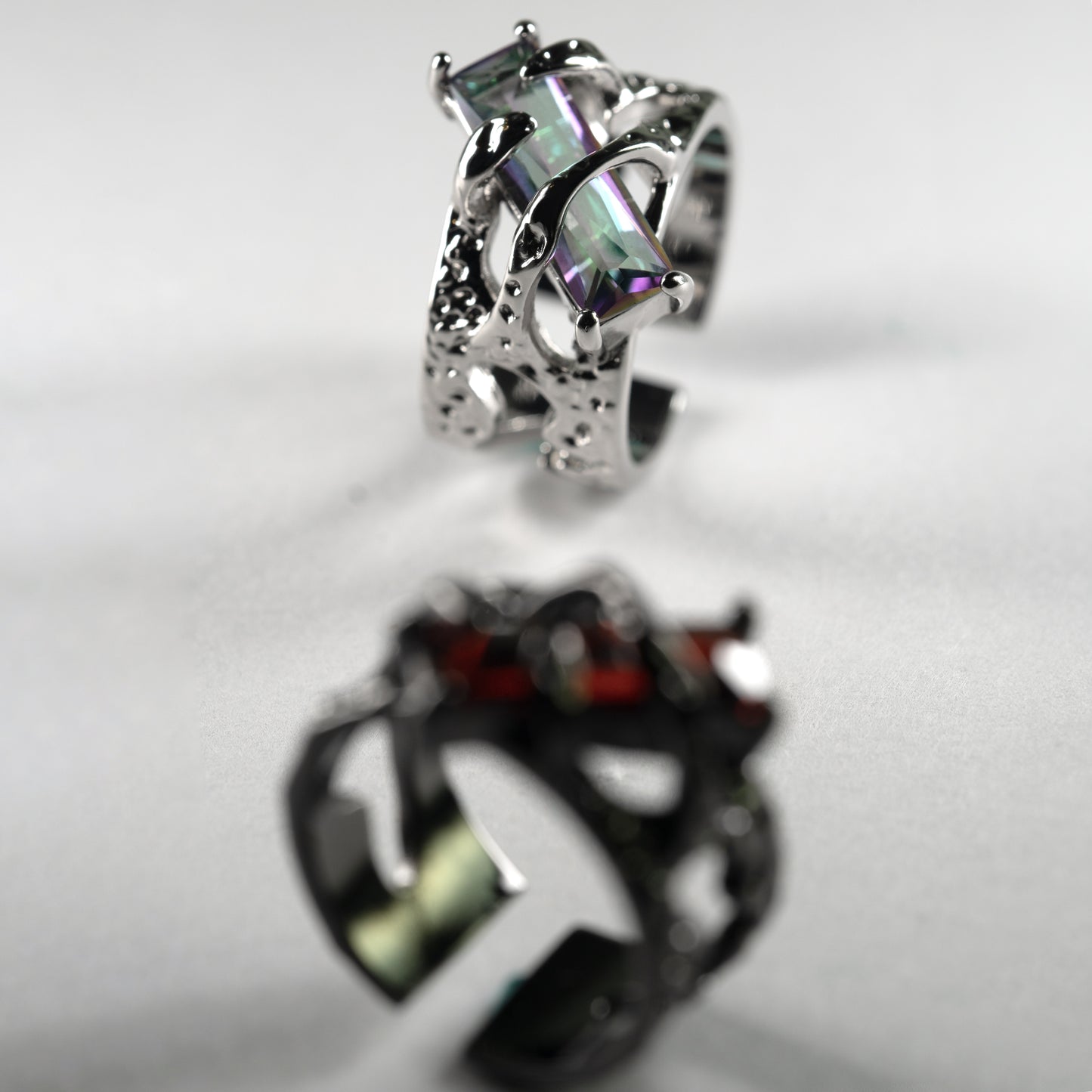 Gothic Snake Wrap Statement Ring