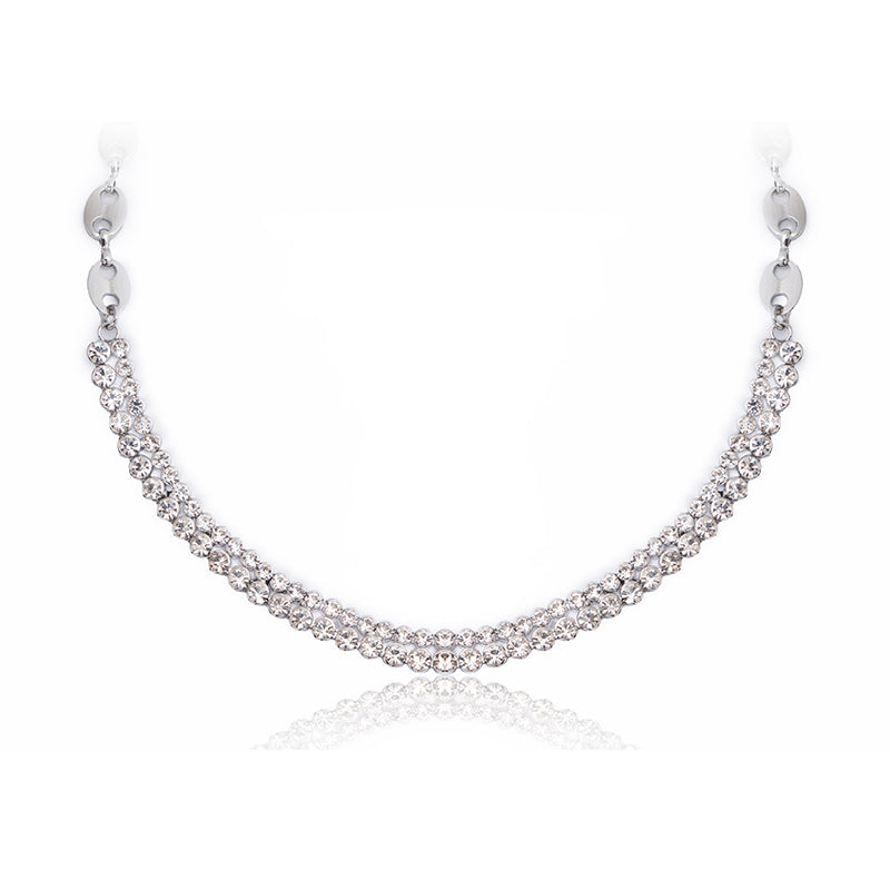 Sparkling Zircon Choker Necklace