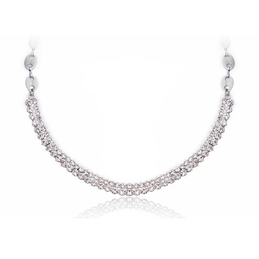 Sparkling Zircon Choker Necklace