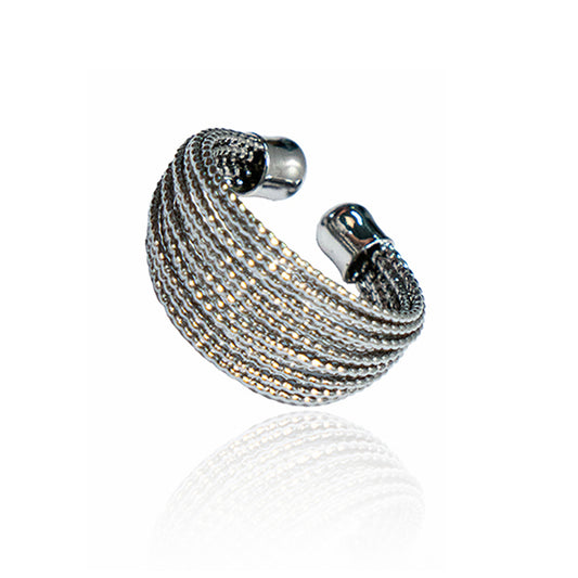 Vintage Silver-Tone Open Ring