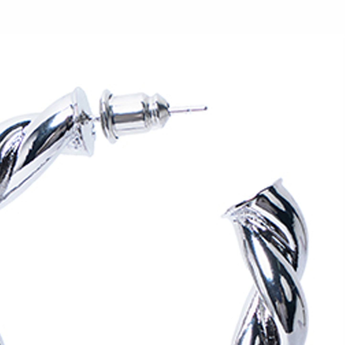 Trendy Chunky Braided Design Twisted Hoop Earrings
