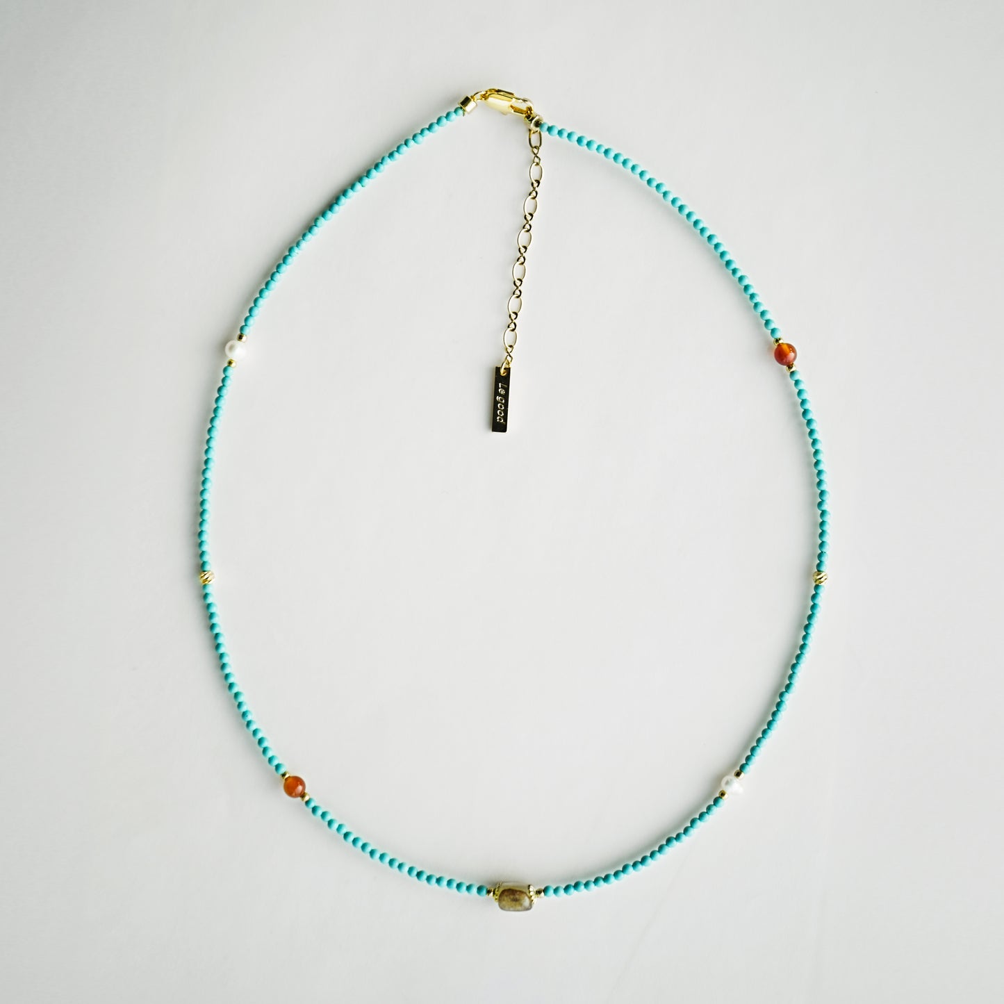 Boho Colorful Zircon & Moissanite Beaded Necklace