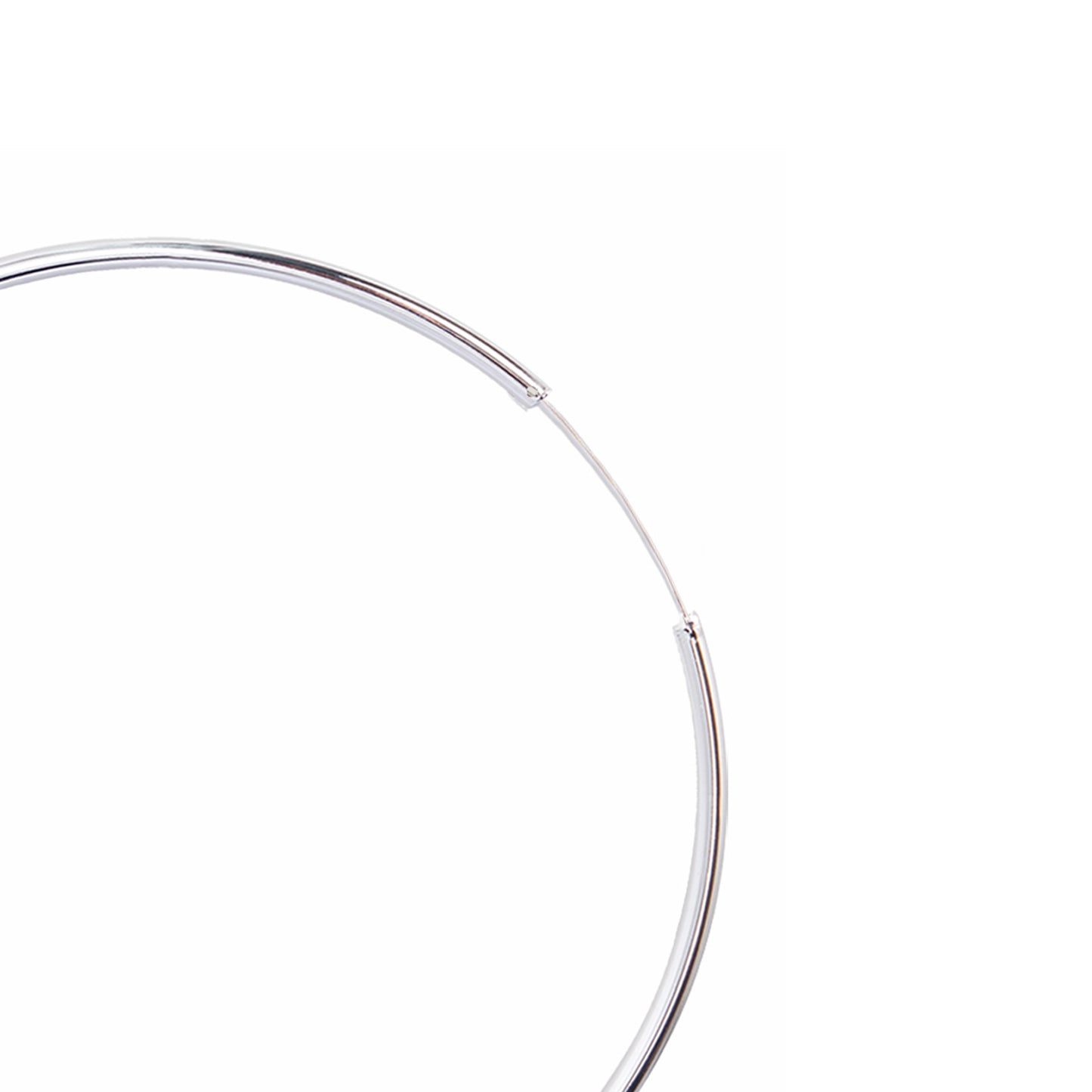Oversized S925 Sterling Silver Large Hoop Earrings