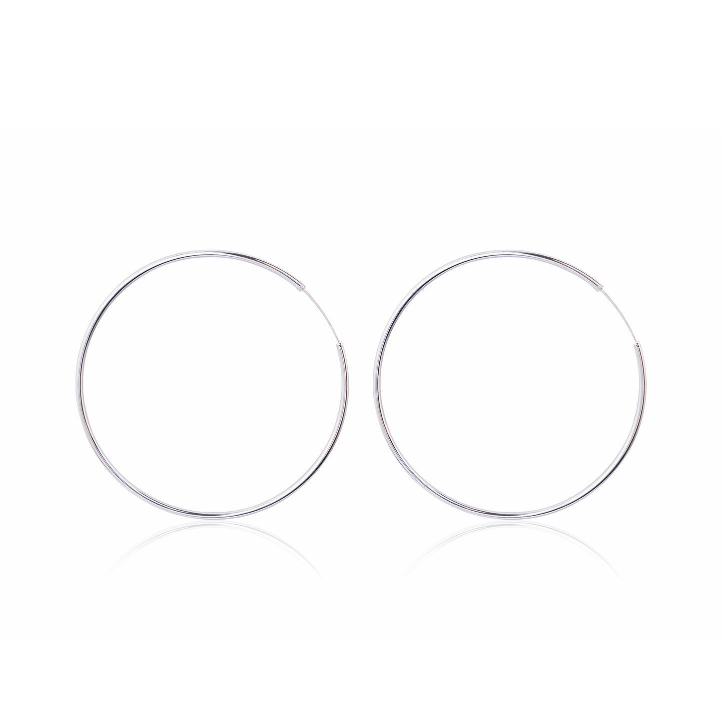 Oversized S925 Sterling Silver Large Hoop Earrings